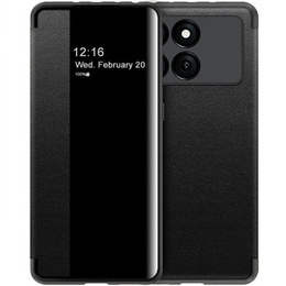 Flipové puzdro pre Xiaomi Poco F6 Pro, Side View, čierne