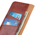 Klapkové puzdro pre Samsung Galaxy S25 Edge, Crazy Horse Wallet, hnedé