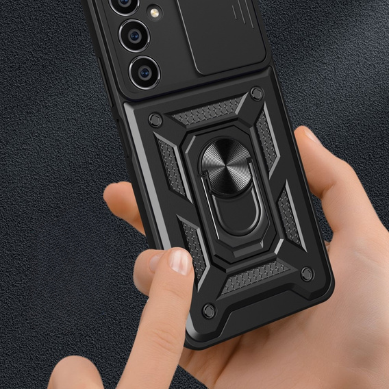Obal na mobil pre Samsung Galaxy A05s, CamShield Slide, čierne