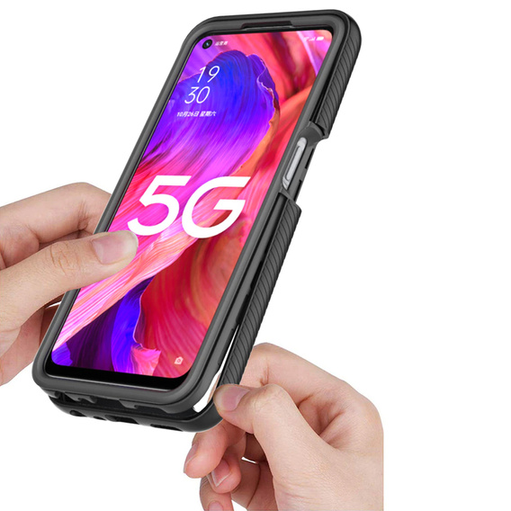 Puzdro pre OPPO A54 5G/A74 5G, Shockproof, s fóliou, modré