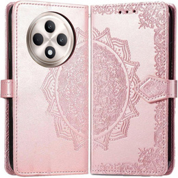 Klapkové puzdro pre Oppo Reno 12FS / 12F, Mandala, ružové rose gold
