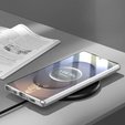 Puzdro pre Samsung Galaxy S25 Ultra, Magnetic Dual Glass, strieborné