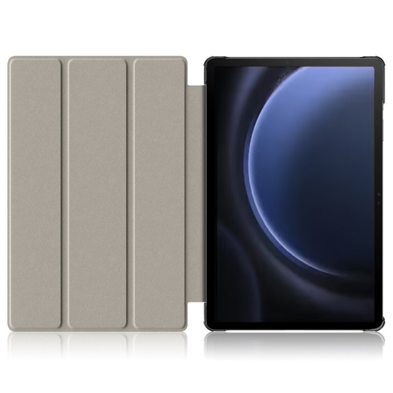 Puzdro pre Samsung Galaxy Tab S9 FE+ Plus, Smartcase s priestorom pre stylus, čierne