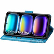 Klapkové puzdro pre Infinix Hot 50i 4G, Butterfly, modré