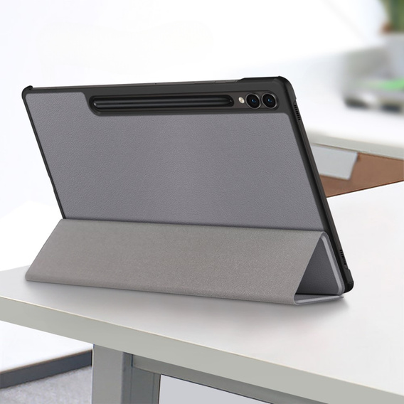 Puzdro pre Samsung Galaxy Tab S9 FE+ Plus, Smartcase s priestorom pre stylus, sivé