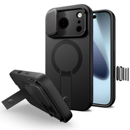 Ochranné puzdro Tech-Protect Kevlar Aura s podstavcom a funkciou MagSafe pre iPhone 17 Pro Max