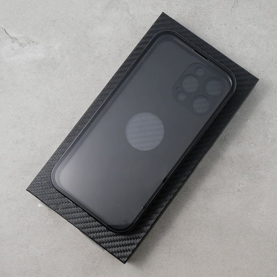 Puzdro pre iPhone 13 Pro Max, Dual Glass, pre Magsafe, čierne