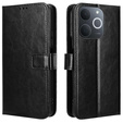 Klapkové puzdro pre Realme Note 70T 4G, Crazy Horse Wallet, čierne