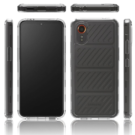 Obal na mobil pre Samsung Galaxy Xcover 7, Fusion Hybrid, priehľadné