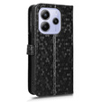 Flipové puzdro pre Xiaomi Redmi Note 14 4G, Wallet Rhombus, čierne