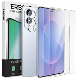 2x tvrdené sklo ERBORD 9H Hard Glass na displeji pre Samsung Galaxy S25 Edge