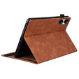 Puzdro pre Xiaomi Redmi Pad Pro / Xiaomi Poco Pad, Classic, s priestorom pre stylus, hnedé