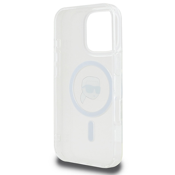 Karl Lagerfeld IML kovové puzdro Karl Head MagSafe pre iPhone 16 Pro Max