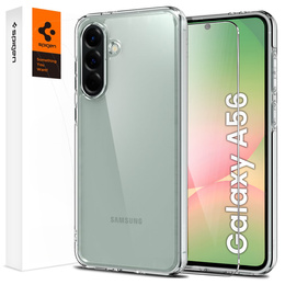 Puzdro Spigen pre Samsung Galaxy A56 5G, Ultra Hybrid, priehľadné + tvrdené sklo 9H