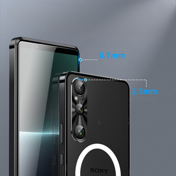 Ochranné puzdro na fotoaparát pre Sony Xperia 1 VI, CamShield MagSafe, čierne