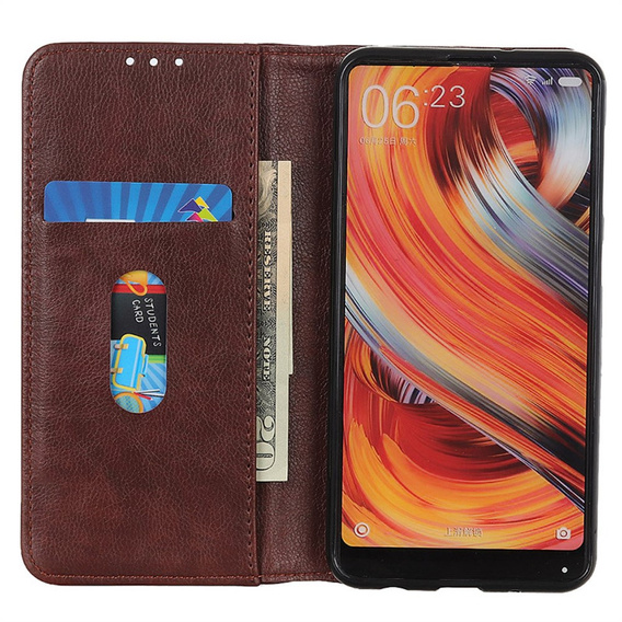 Flipové puzdro pre Xiaomi 15 Ultra, Split Leather, hnedé