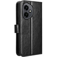 Klapkové puzdro pre Honor 400 5G, Crazy Horse Wallet, čierne