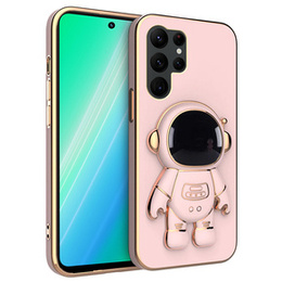 Obal na mobil pre Samsung Galaxy S23 Ultra, Astronaut, ružové