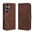 Klapkové puzdro pre Samsung Galaxy S25 FE, Card Slot, hnedé