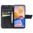 Klapkové puzdro pre Infinix Hot 40i, Butterfly, čierne
