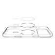 Spigen puzdro pre iPhone 17 Pro, Liquid Crystal MagSafe, číre/biele