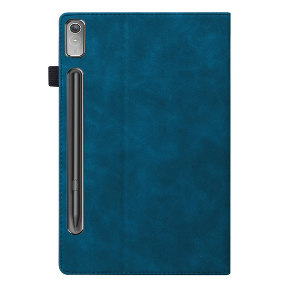 Puzdro pre Lenovo Tab P12, Classic, s priestorom pre stylus, modré