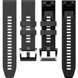 Silikónový remienok pre Garmin Fenix 7 / Forerunner 965 / 955 / 945 / 935, sivý / čierny
