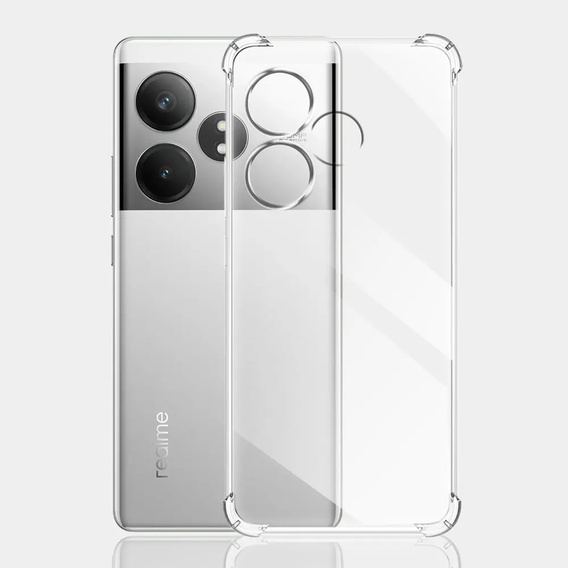 Obal na mobil pre Realme GT 6 / 6T, Dropproof, priehľadné