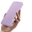 Puzdro Dux Ducis pre iPhone Air, Skin X Pro, s chlopňou, pre MagSafe, fialové