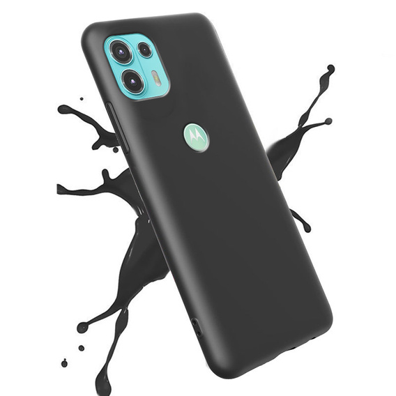 Obal na mobil pre Motorola Edge 20 Lite, Silicone Lite, čierne