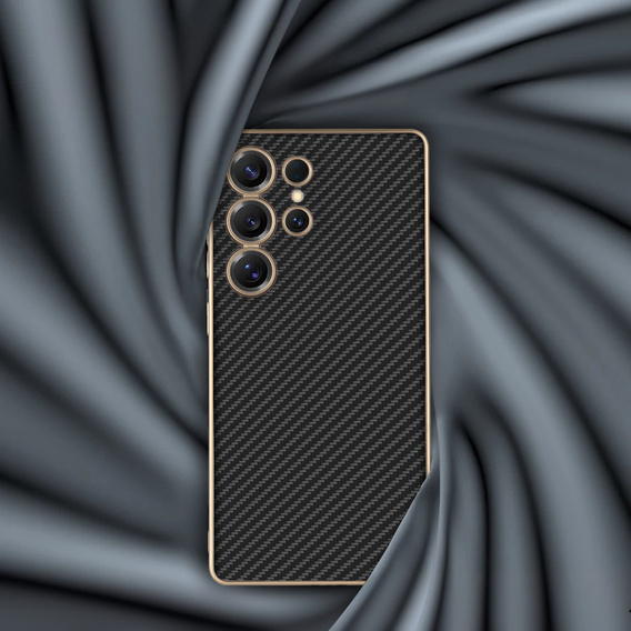 Puzdro pre Samsung Galaxy S25 Ultra, GKK Leather, carbon čierne
