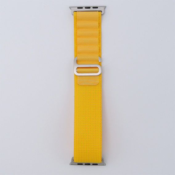 Nylonový remienok pre Apple Watch 1/2/3/4/5/6/7/8/SE/ULTRA 42/44/45/49 mm, žltý