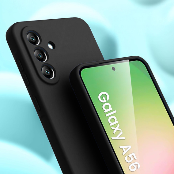 Obal na mobil pre Samsung Galaxy A56 5G, Silicone Lite, čierne