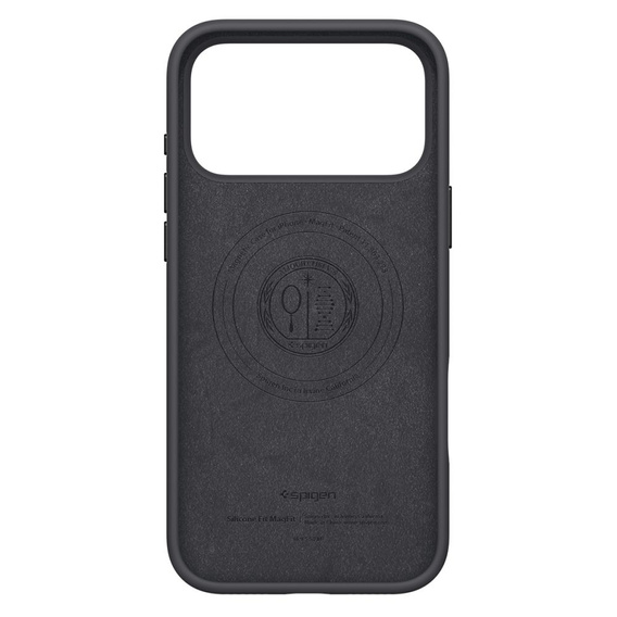 Spigen puzdro pre iPhone 17 Pro, Silicone Fit MagSafe, čierne
