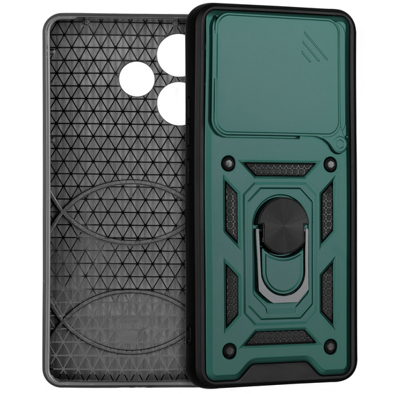 Obal na mobil pre Oppo A5 Pro 5G, CamShield Slide, zelený