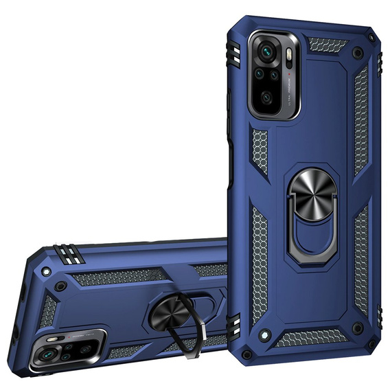 Pancierované obal na mobil pre Xiaomi Redmi Note 10/10S, Nox Case Ring, modré