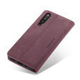 CASEME puzdro pre Samsung Galaxy A70, Leather Wallet Case, bordové