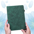 Puzdro s chlopňou pre Xiaomi Redmi Pad SE 11", flower, zelený