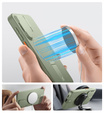 Puzdro pre Samsung Galaxy S25+ Plus, Suritch Shockproof, pre MagSafe, zelený