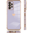 Obal na mobil pre Samsung Galaxy A53 5G, Electro heart, fialové