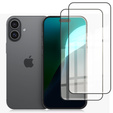 2x tvrdené sklo ERBORD 3D pre iPhone 16 Plus pre celý displej