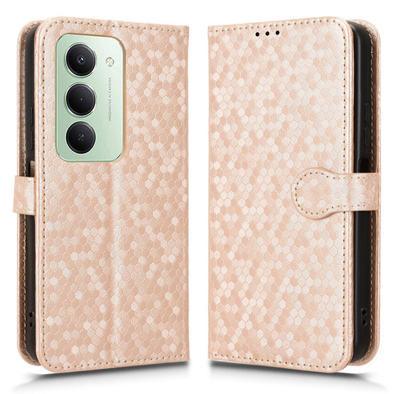 Flipové puzdro pre Xiaomi Redmi Note 14 4G, Wallet Rhombus, čierne