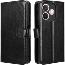 Klapkové puzdro pre Oppo A5 Pro 5G, Crazy Horse Wallet, čierne
