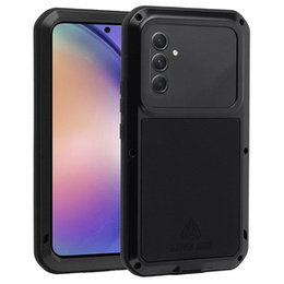 Love Mei Obal na mobil pre Samsung Galaxy A54 5G, armored with glass, čierne