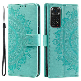 Klapkové puzdro pre Xiaomi Redmi Note 11/11S, Mandala, zelený
