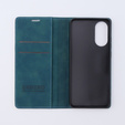 Puzdro pre Oppo A78 4G, ERBORD Vintage, peňaženka s chlopňou, modré