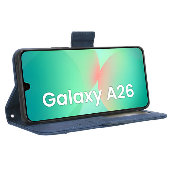 Klapkové puzdro pre Samsung Galaxy A26, Card Slot, tmavomodré