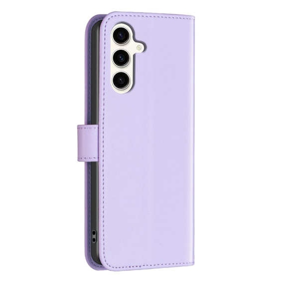 Klapkové puzdro pre Samsung Galaxy S23 FE, BINFEN Wallet, fialové + 9H sklo