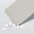 Obal na mobil pre Samsung Galaxy S23 FE, Cowhide Leather, sivé