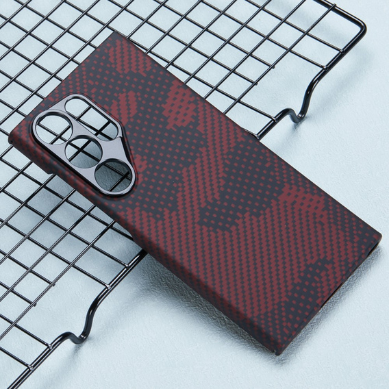 Puzdro pre Samsung Galaxy S24 Ultra, Aramid Fiber MagSafe, červené